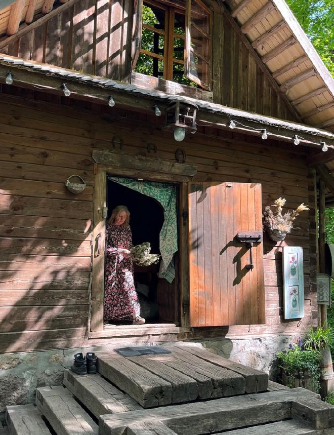 Birute preparing the 1st day