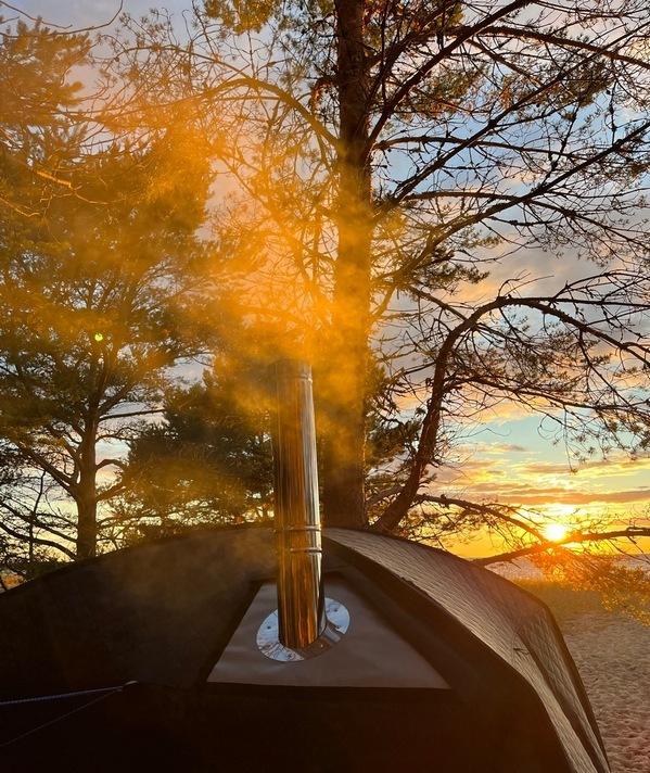 banya by a Baltic sea